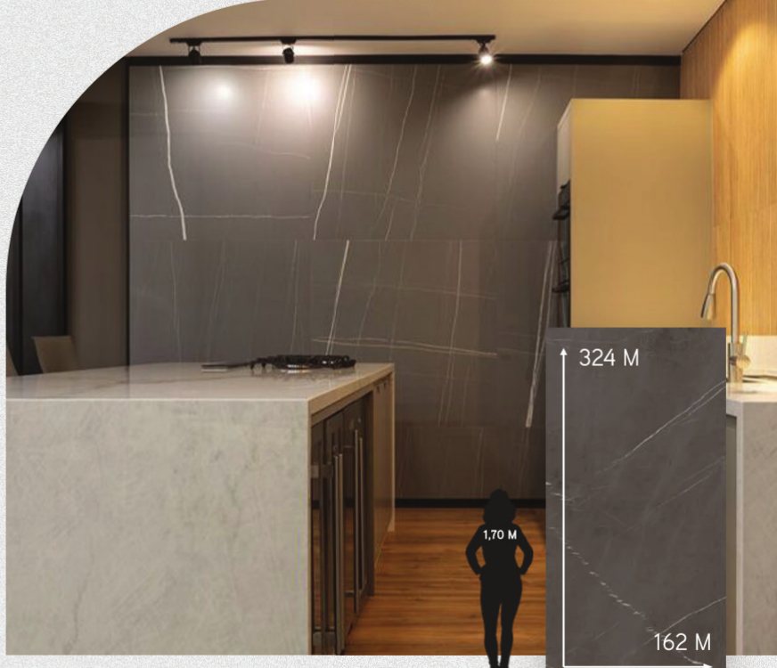 Ambiente com Porcelanato Grigio Pol
